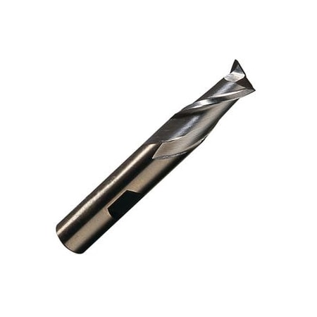 Champion Cutting Tool 1in x 3/4in - 600 High Speed End Mill - Single End, Center Cutting, 2 Flute, Right Hand Helix, HSS CHA 600-1X3/4